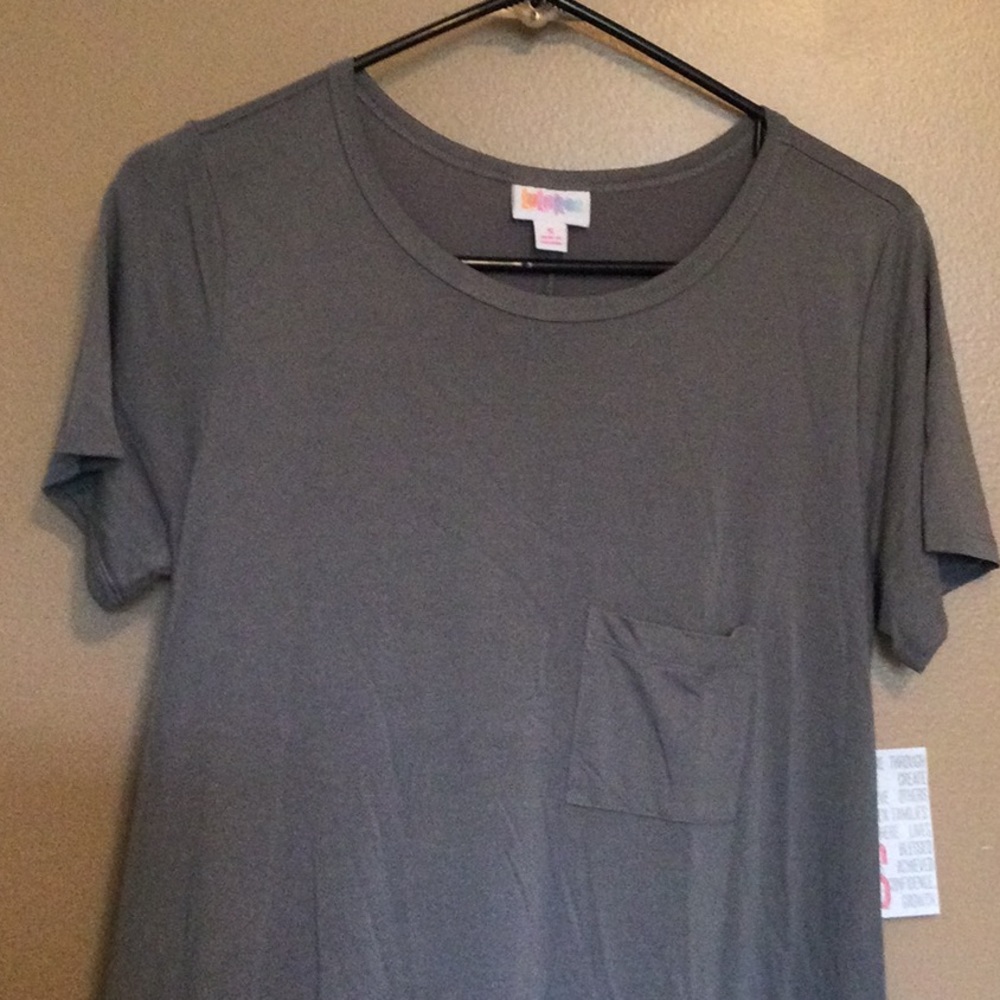 New with tags Lularoe Carly Dress, size Small. Solid gray